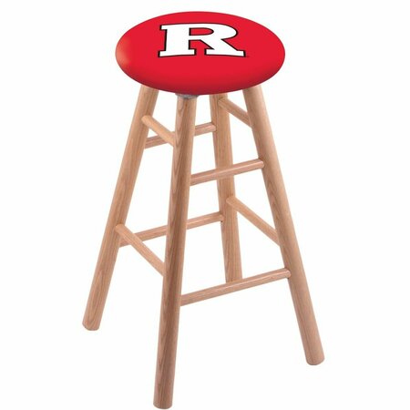 HOLLAND BAR STOOL CO Oak Counter Stool, Natural Finish, Rutgers Seat RC24OSNat